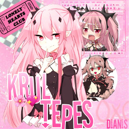 freetoedit krultepes anime animegirl pink