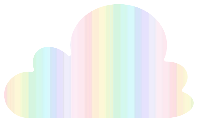 Nubes Arcoiris Pastel Color Sticker By Paulaandperez