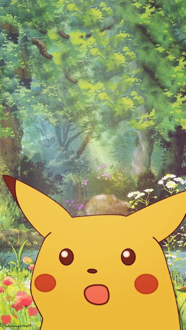 Surprised Pikachu Meme Wallpaper
