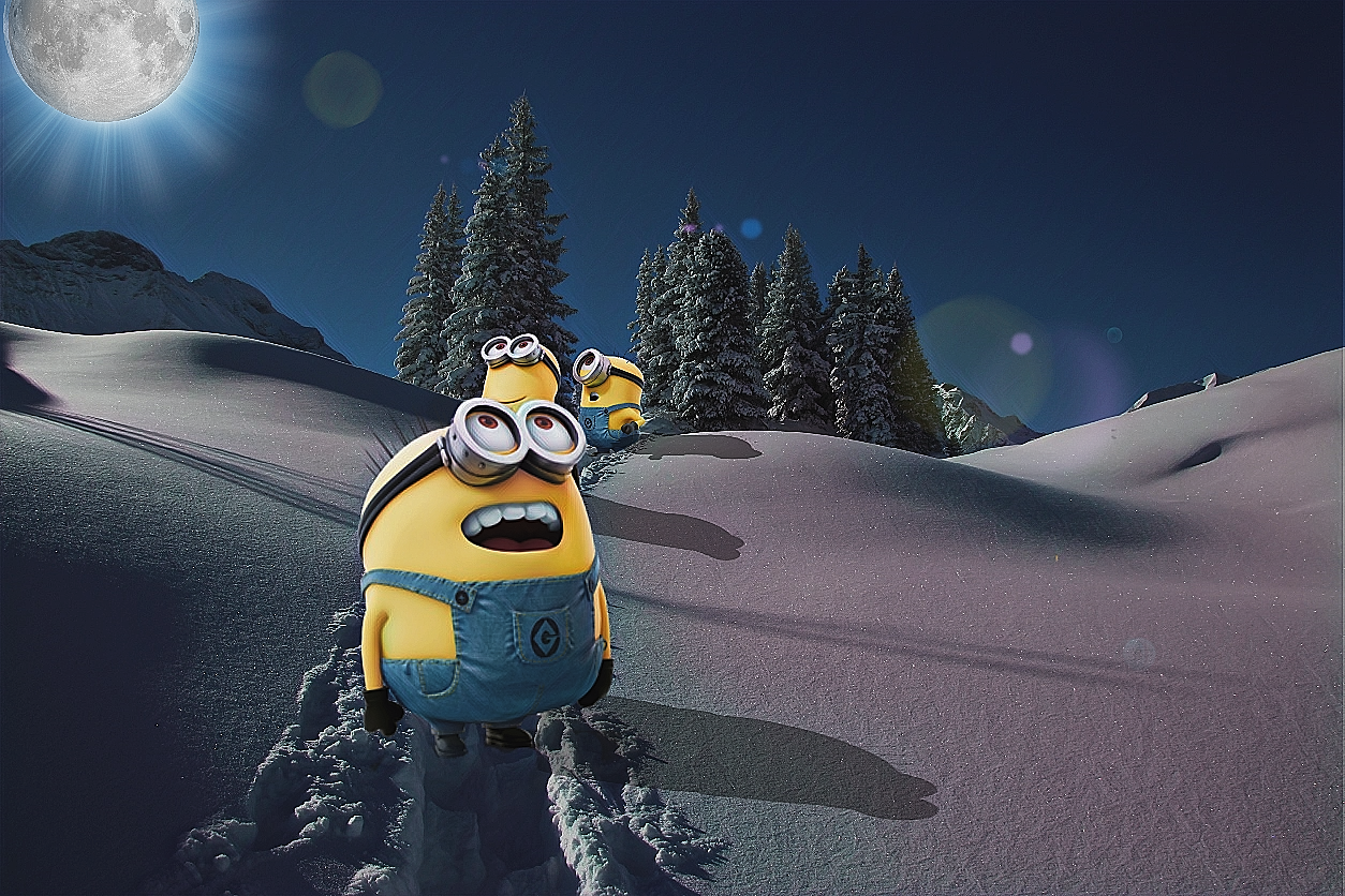 freetoedit winter minions stickers image by @davidrifenburg