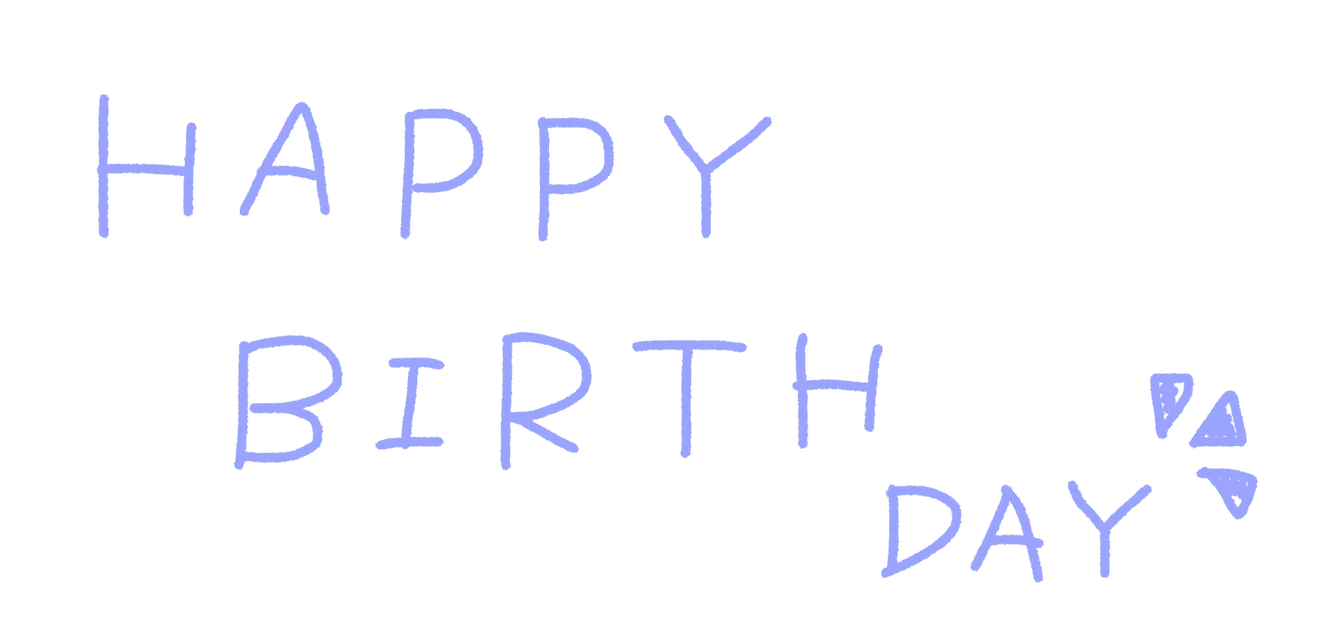 加工ステッカー手書きスタンプ文字誕生日happybirthdayhpb Sticker By しいな 加工ステッカー手書きスタンプ文字誕生日happybirthdayhpb Sticker By しいな