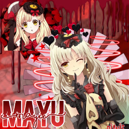 mayu mayuzumi red anime animegirl freetoedit
