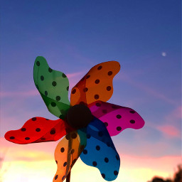 freetoedit interesting sunrise colorful windmill