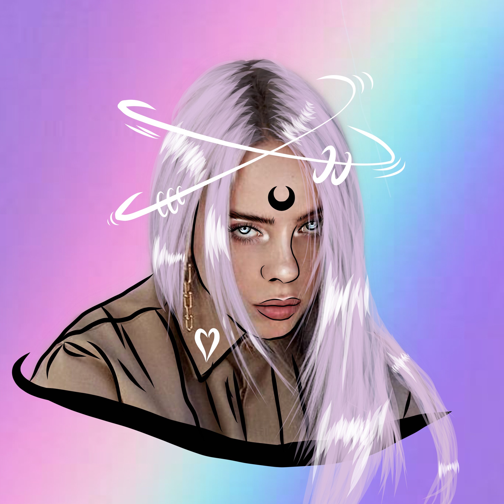 Billie Ellish Billie Eilish Drawing Easy Cartoon