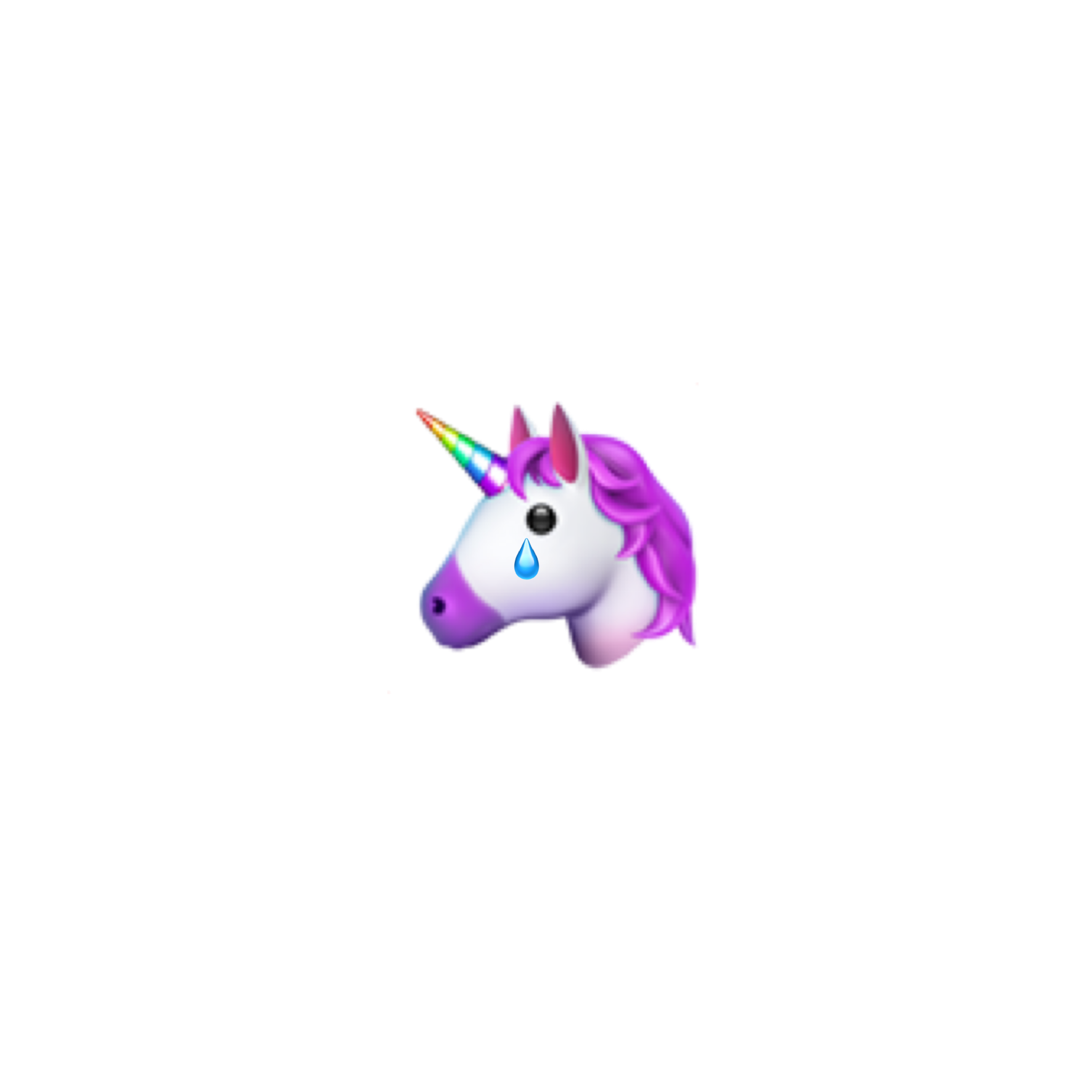 crying-unicorn-emoji-freetoedit-sticker-by-satanicbarbie