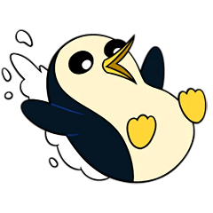adventuretime пингвин гантер freetoedit