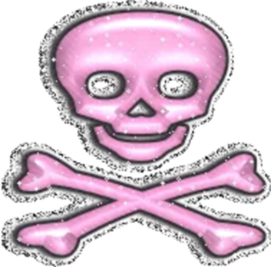 Pink Goth Skeleton Emo Freetoedit Pink Sticker By Killaud