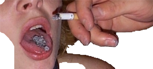 cigarette cig tongue ashes freetoedit