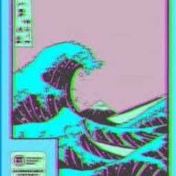 wave blue pink aesthetictumblr tumblr freetoedit