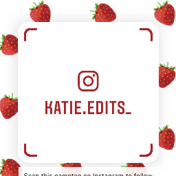 strawberries instagram nametag
