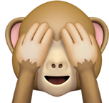 emoji emotion ios monkey cheekymonkey freetoedit