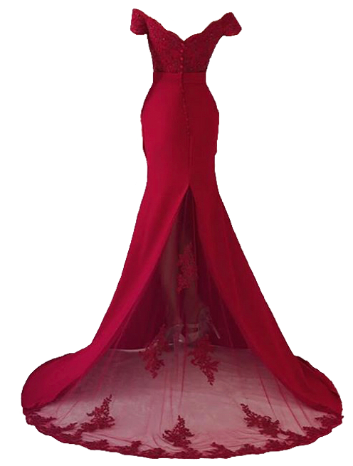 aesthetic red dress