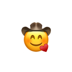 emoji iphone cowboy stickers heart freetoedit