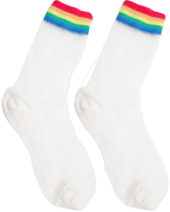 fashion clothes socks rainbow freetoedit