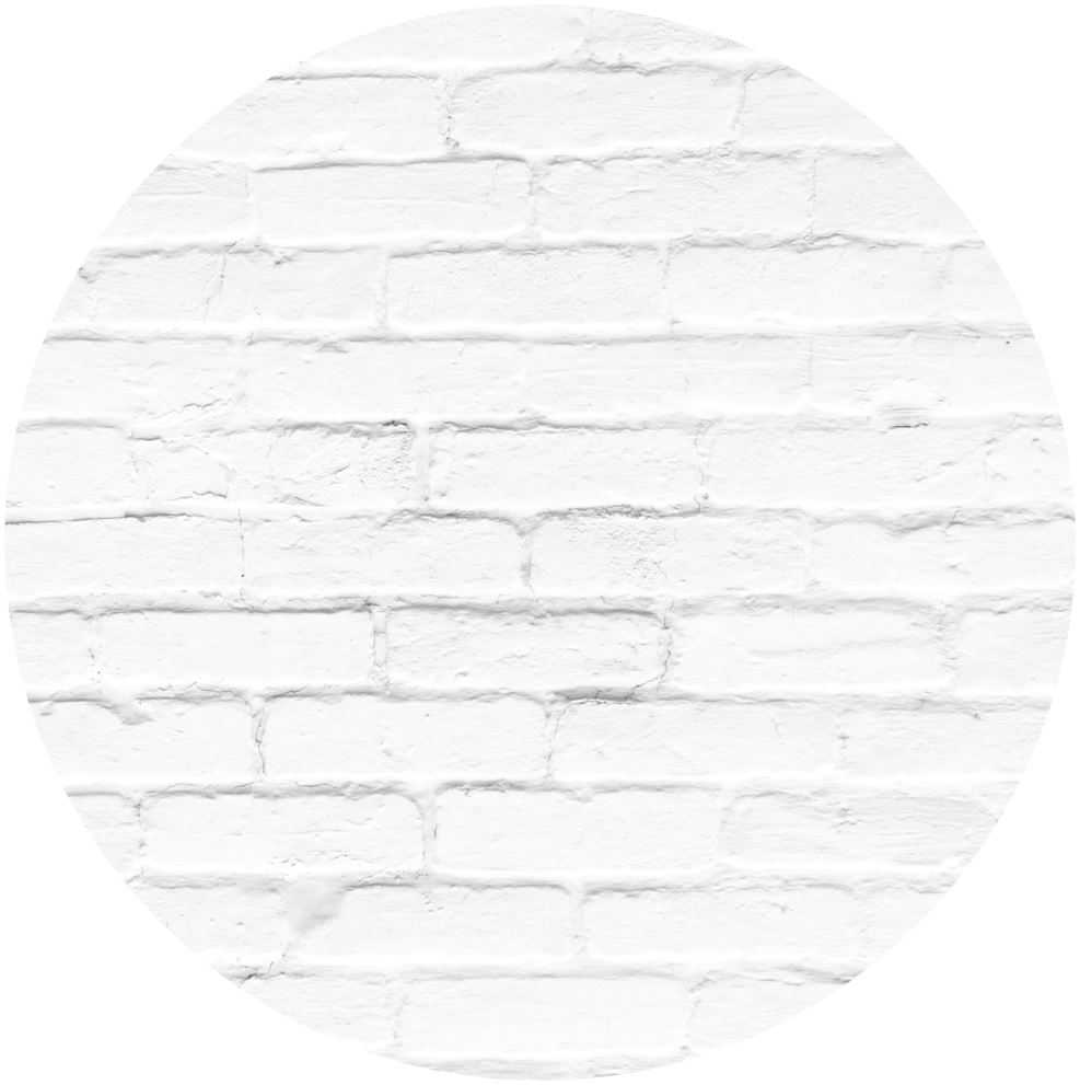 white bricks brickwall circle sticker by majo555