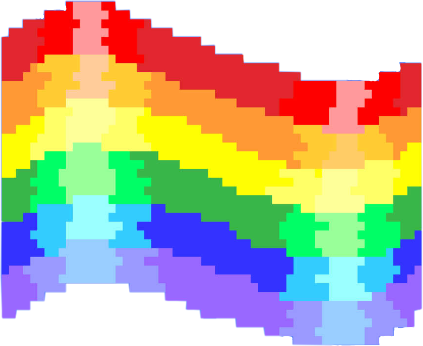 Pixel Art Rainbow Flag