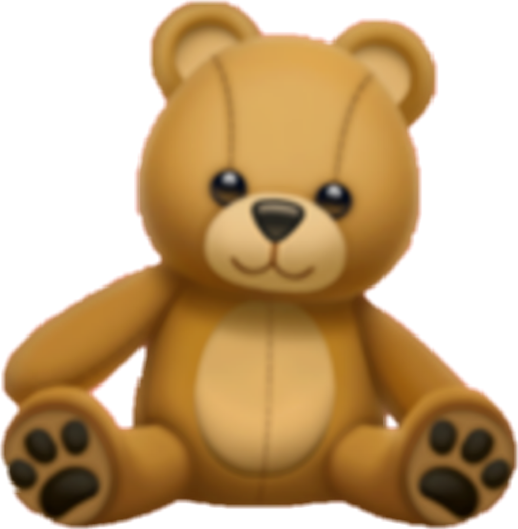 teddy bear emoji iphoneemoji - Sticker by 👼🏻☁👶🏻🍼