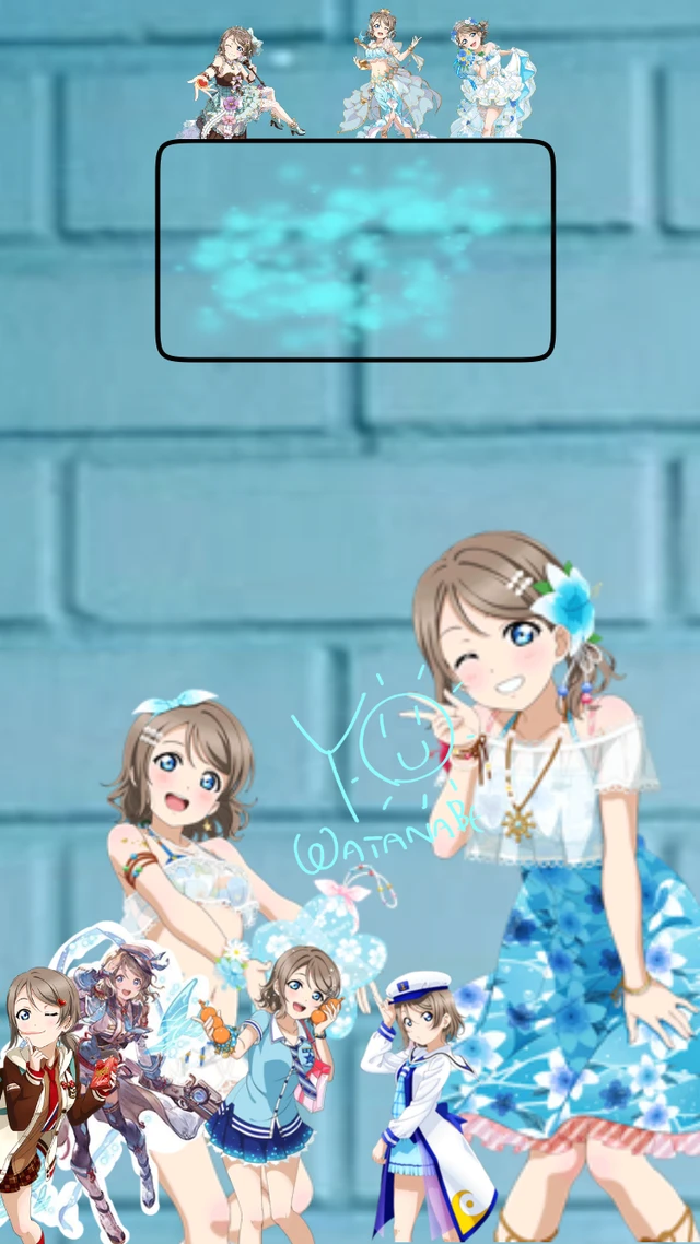 渡辺曜ラブライブiphoneロック画面aqours Sticker By Tammy