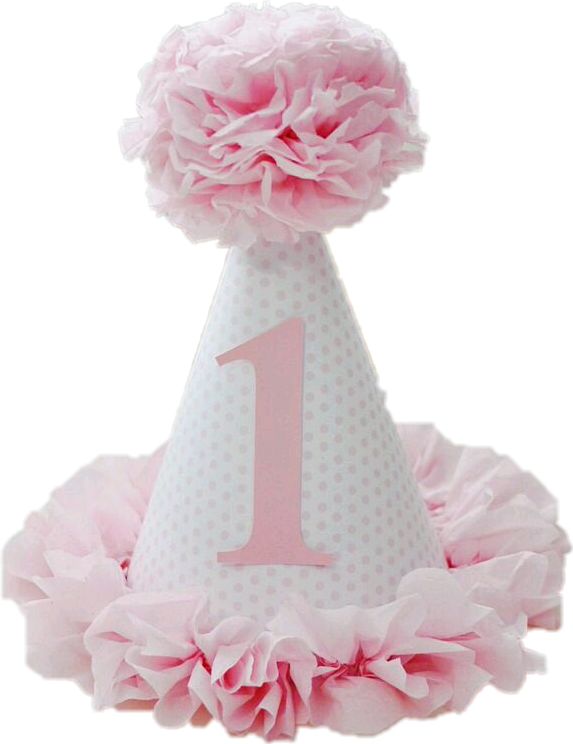 birthday hat pink freetoedit sticker by @ullallu