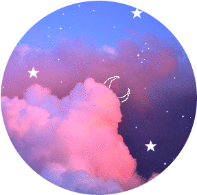 circlepng circle aesthetics pink violet moon stars over...