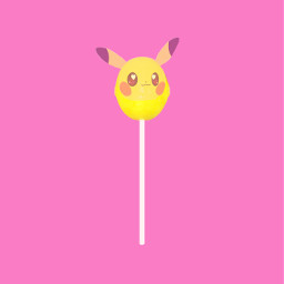 ircyellowlollipop yellowlollipop freetoedit pikachu yellow lollipop
