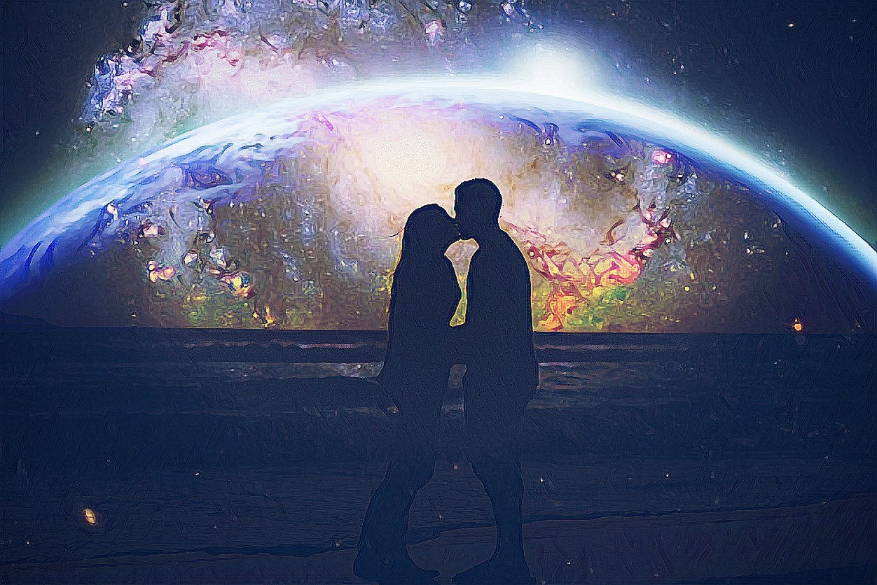 freetoedit space love galaxy people image by @aras_adali