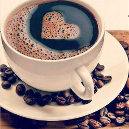 freetoedit heart love valentinesday coffee coffeebeans saucer cup mug hotdrink drink remixit lightcrosseffect
