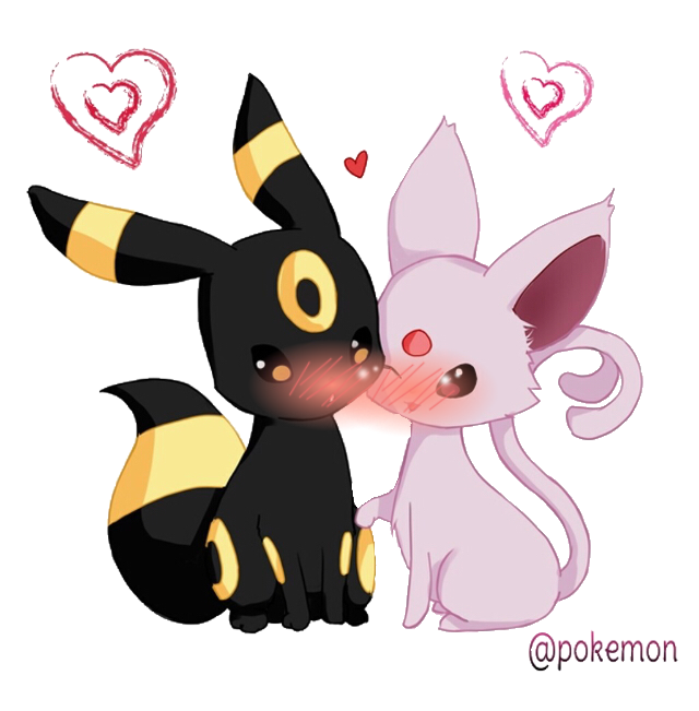 cute espeon and umbreon