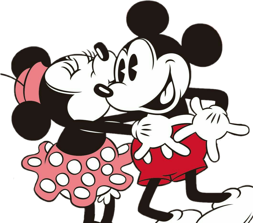 This visual is about minniemouse mickeymouse cartoon disney kiss freetoedit...