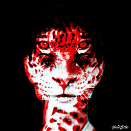 freetoedit jaguar woman surrealism human