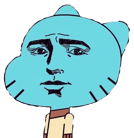 trollface gumball funny freetoedit sticker by @_anime_chaan_