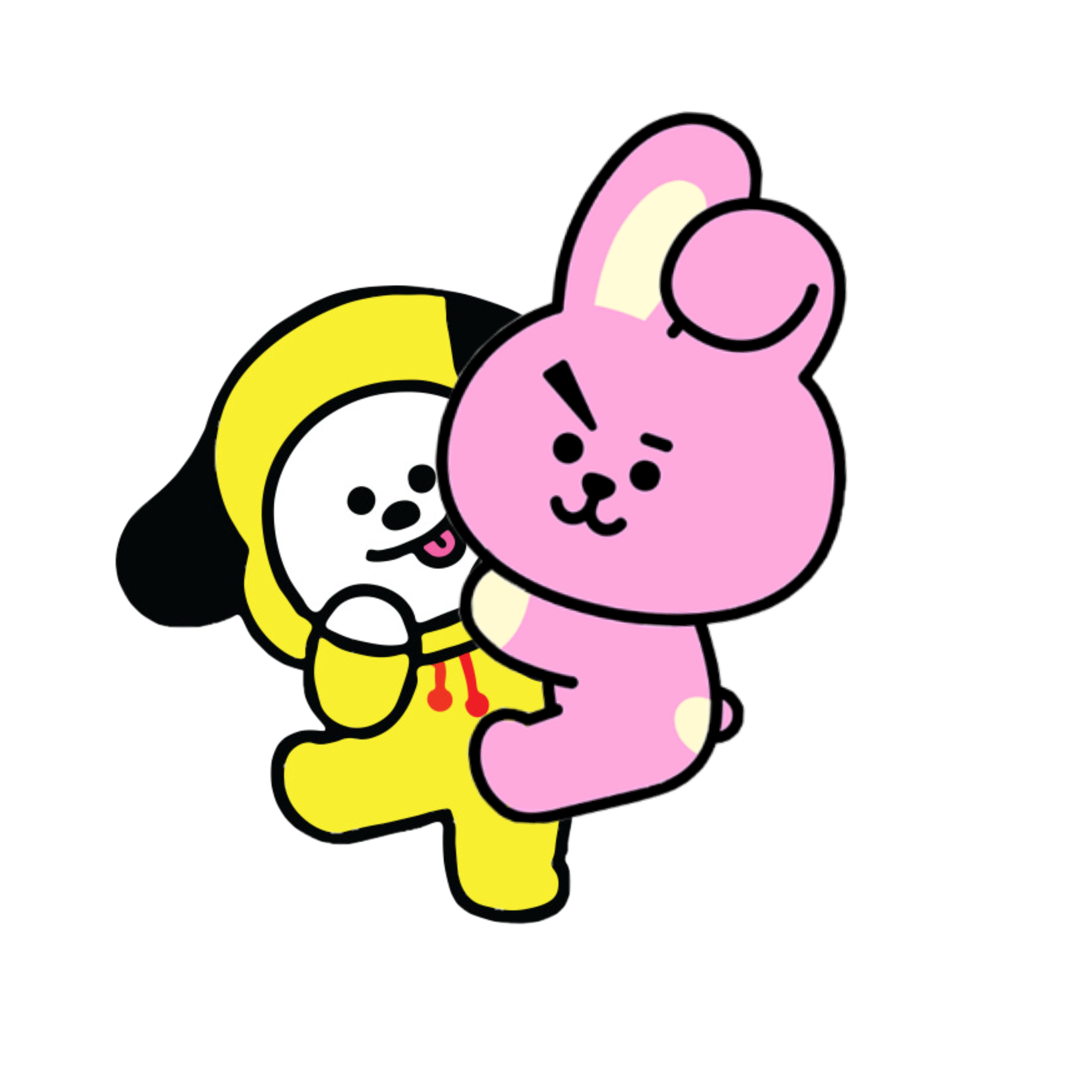 cooky chimmy  bt21  bts kpop characters  love cute bunny 