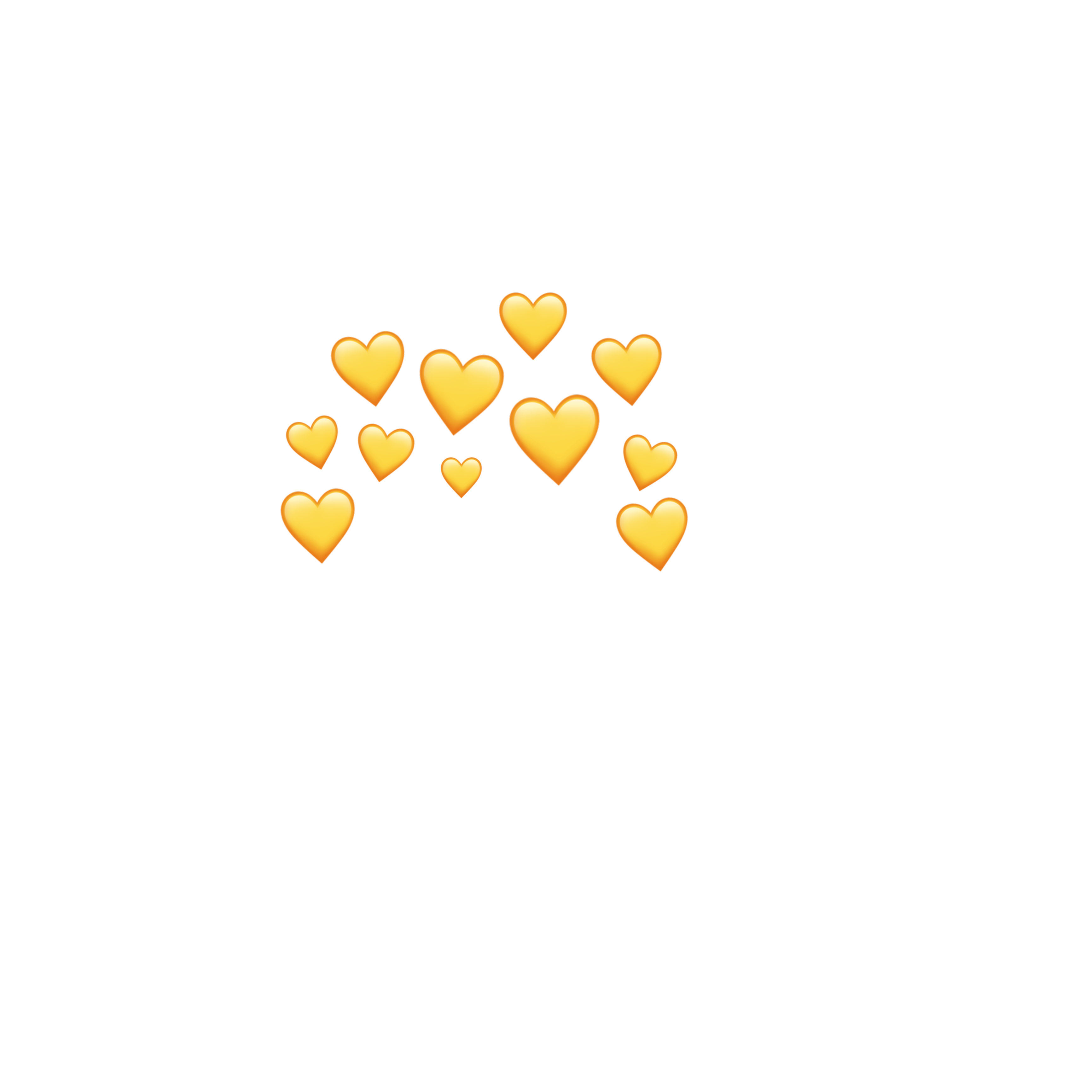 Aesthetic Yellow Hearts Png - Largest Wallpaper Portal