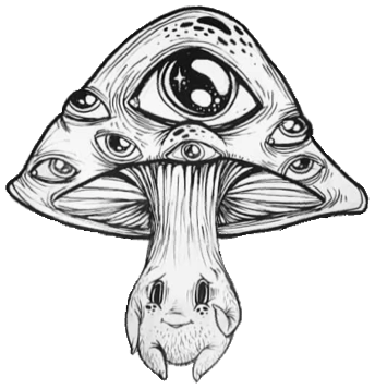 Sketch Mushroom Drawing Trippy ~ Drawing Easy