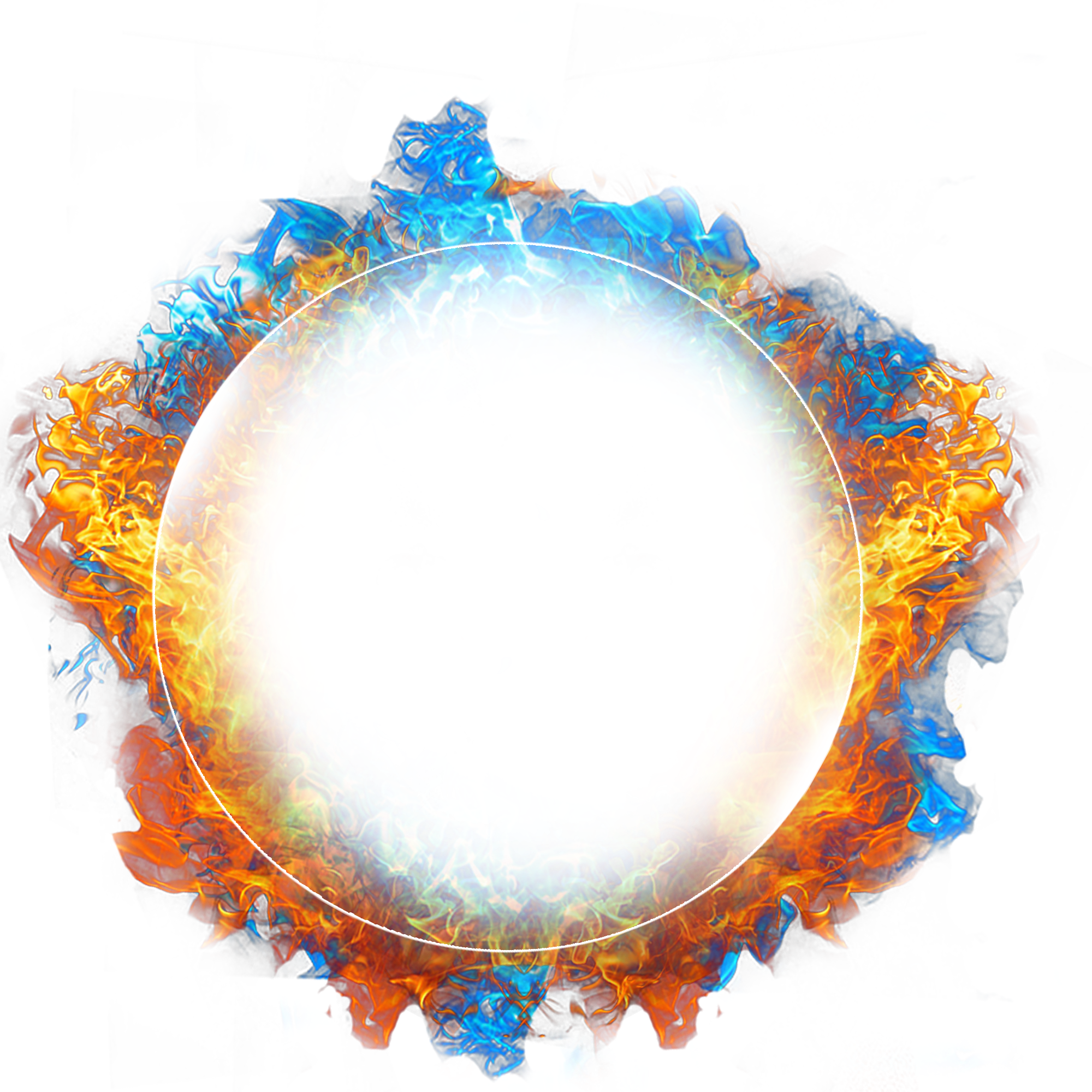 frame circle fire freetoedit #frame sticker by @sassenach_34