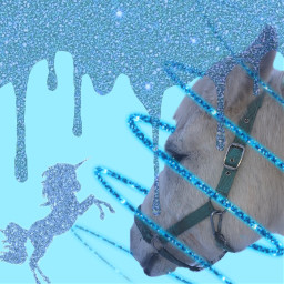 freetoedit horse blue thehorseben