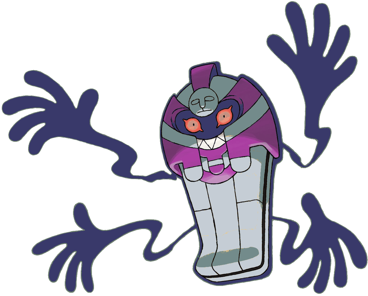 pokemon cofagrigus shiny sticker by @kaearreisramsay