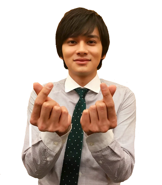 北村匠海 Dish 推し グッドワイフ 指ハート かわいい Sticker By りこぷ 北村匠海 Dish 推し グッドワイフ 指ハート かわいい Sticker By りこぷ