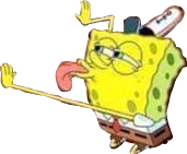 spongebob meme lick lol sticker by @pisknxuzpisaiblet