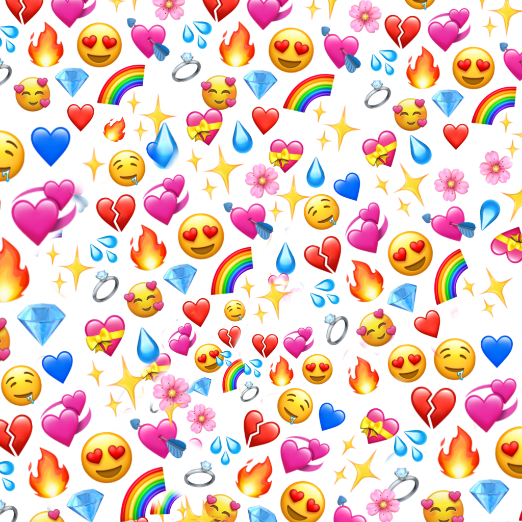  emoji  emojis rainbow hearts Sticker by Maya