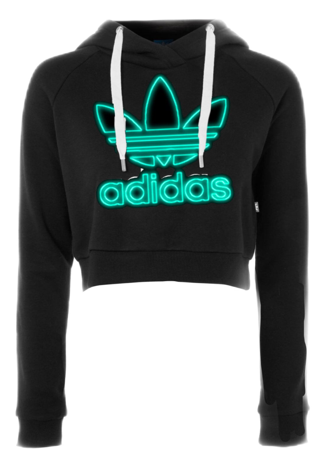 adidas crop top hoodie outfit