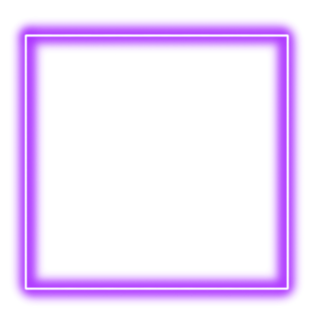 purple violet neon square border sticker by @elmaxedit