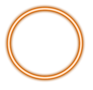 orange neon circle border png sticker by @elmaxedit