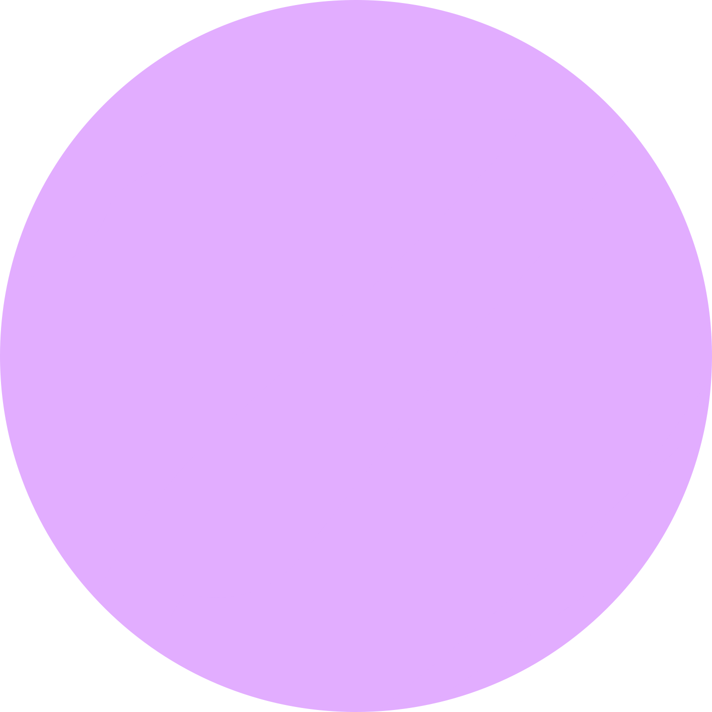 pastel purple circle background color sticker by @dexhornet