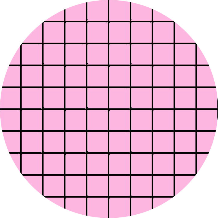 Pastel Pink Grid Circle Background Aesthetic