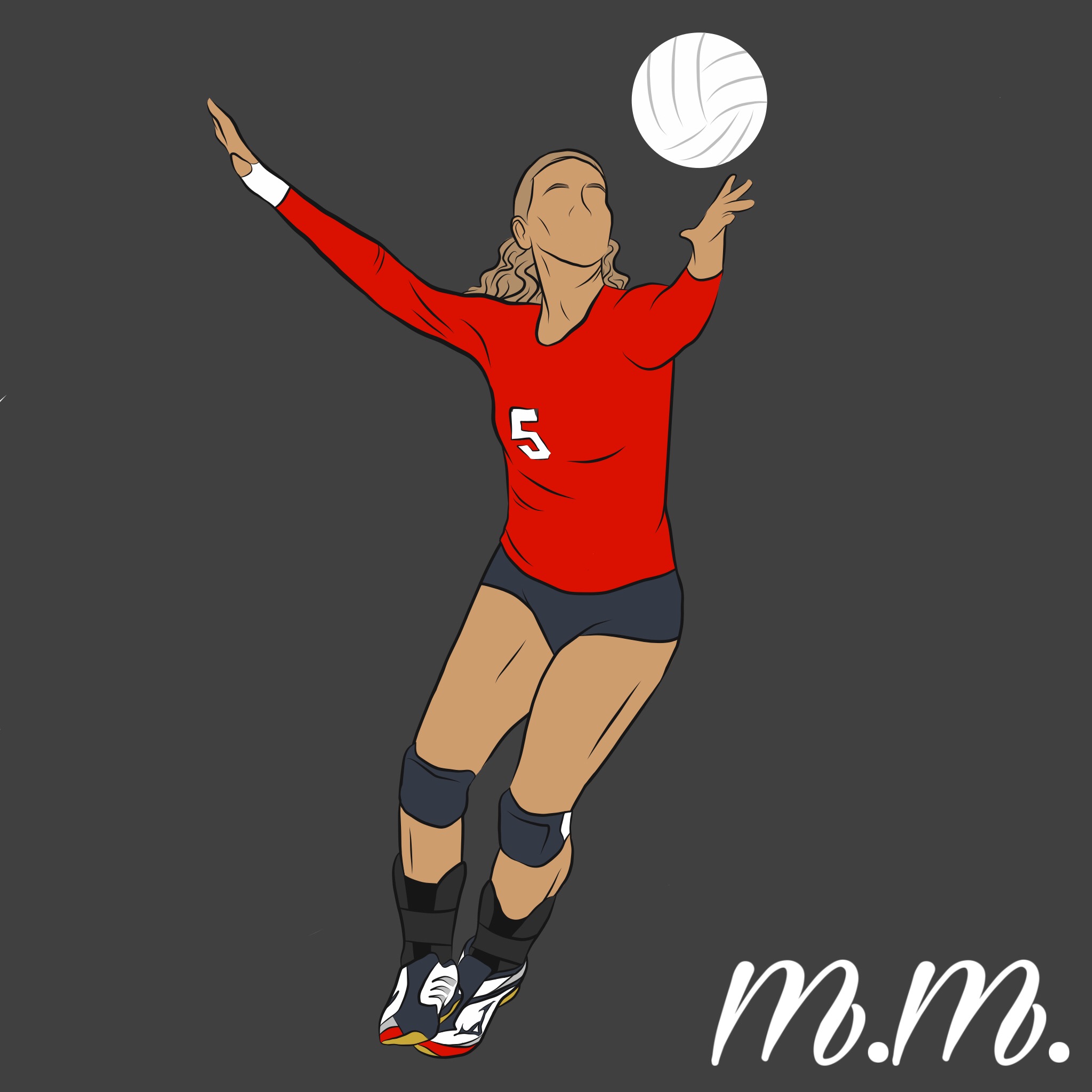 Volleyball Libero Athlete Image By M M