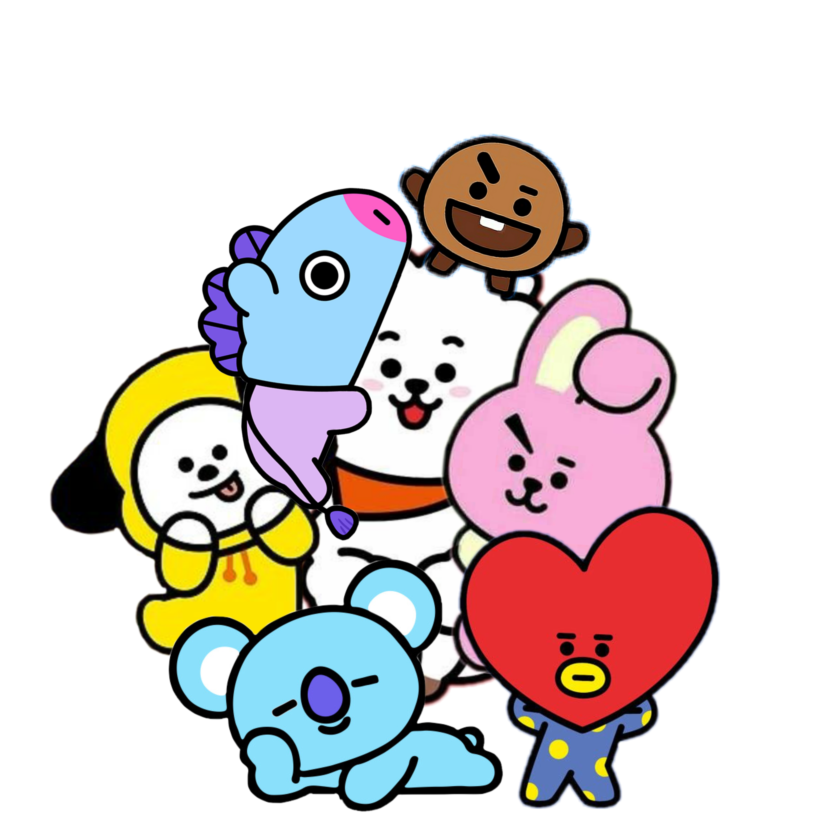Bt21 Characters Png - Free Logo Image