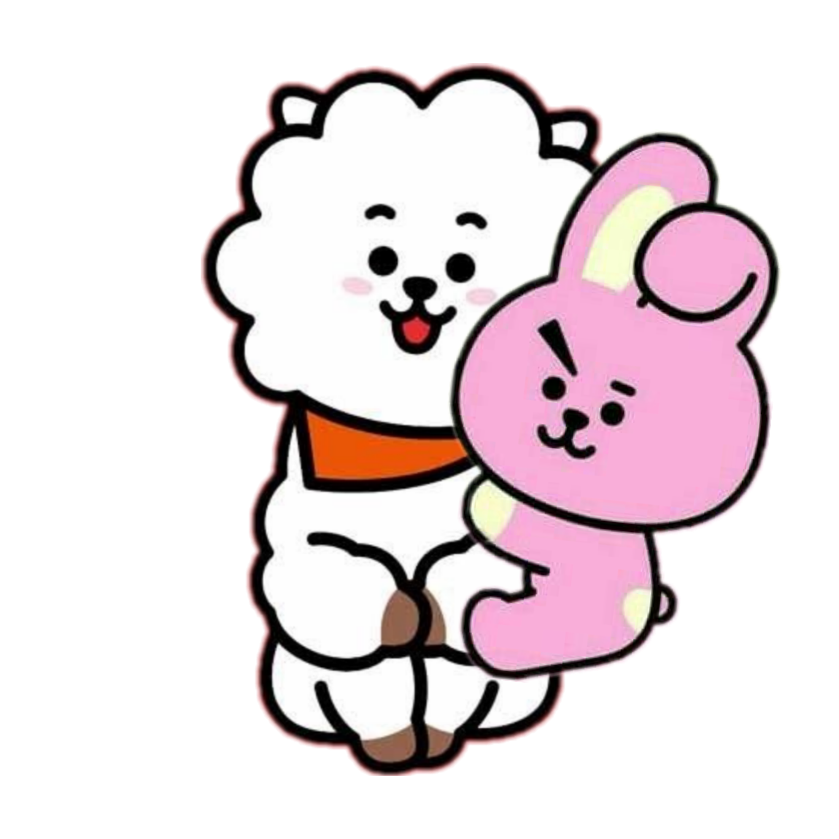 This visual is about bt21 cooky rj cookyrj jinkook freetoedit #bt21 #cooky ...