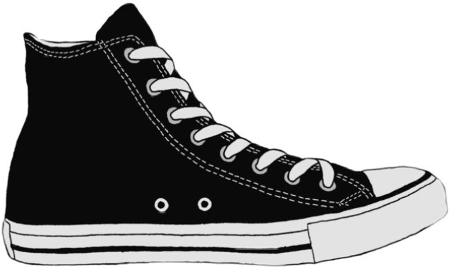 black converse freetoedit #black sticker by @_tinman_