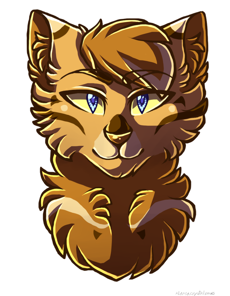 brackenfur thunderclan warriorcats sticker by @figmentowo